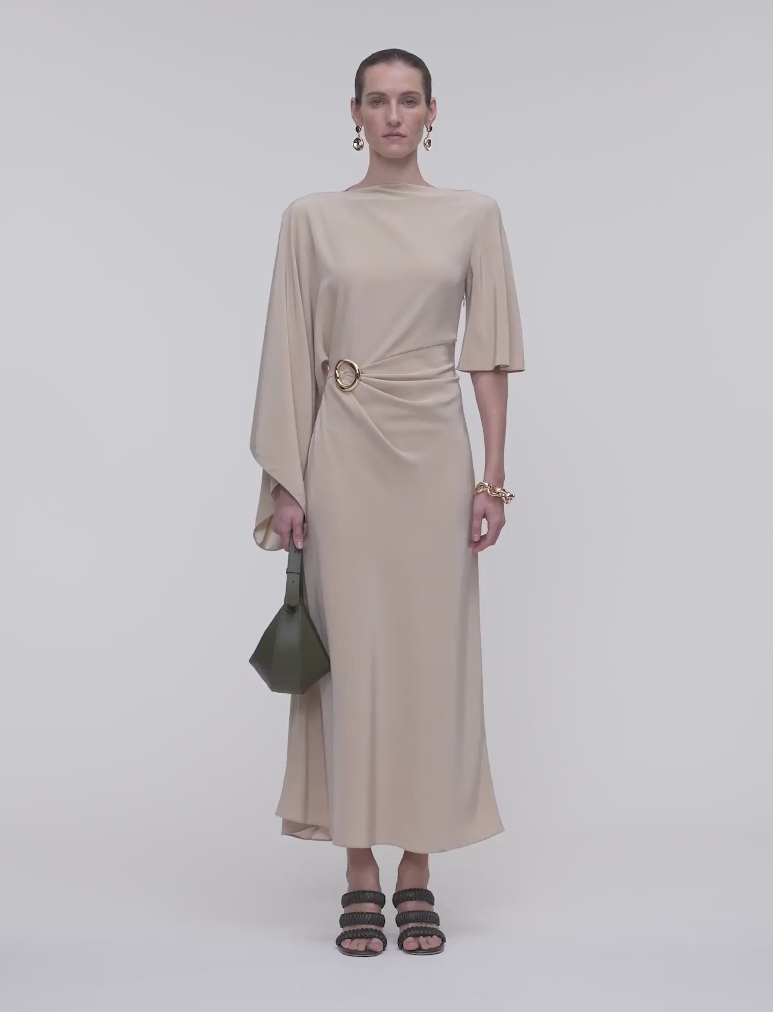 beige-robe-joya-en-satin-twill-JOSEPH