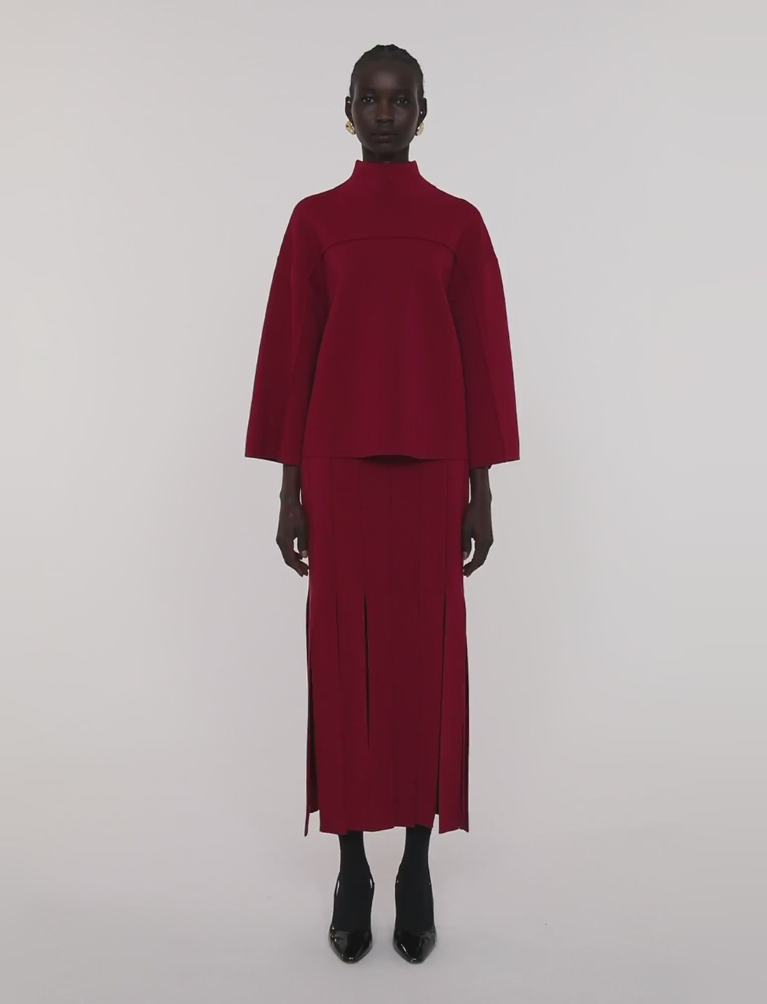 red-larrey-compact-milano-knit-top-JOSEPH