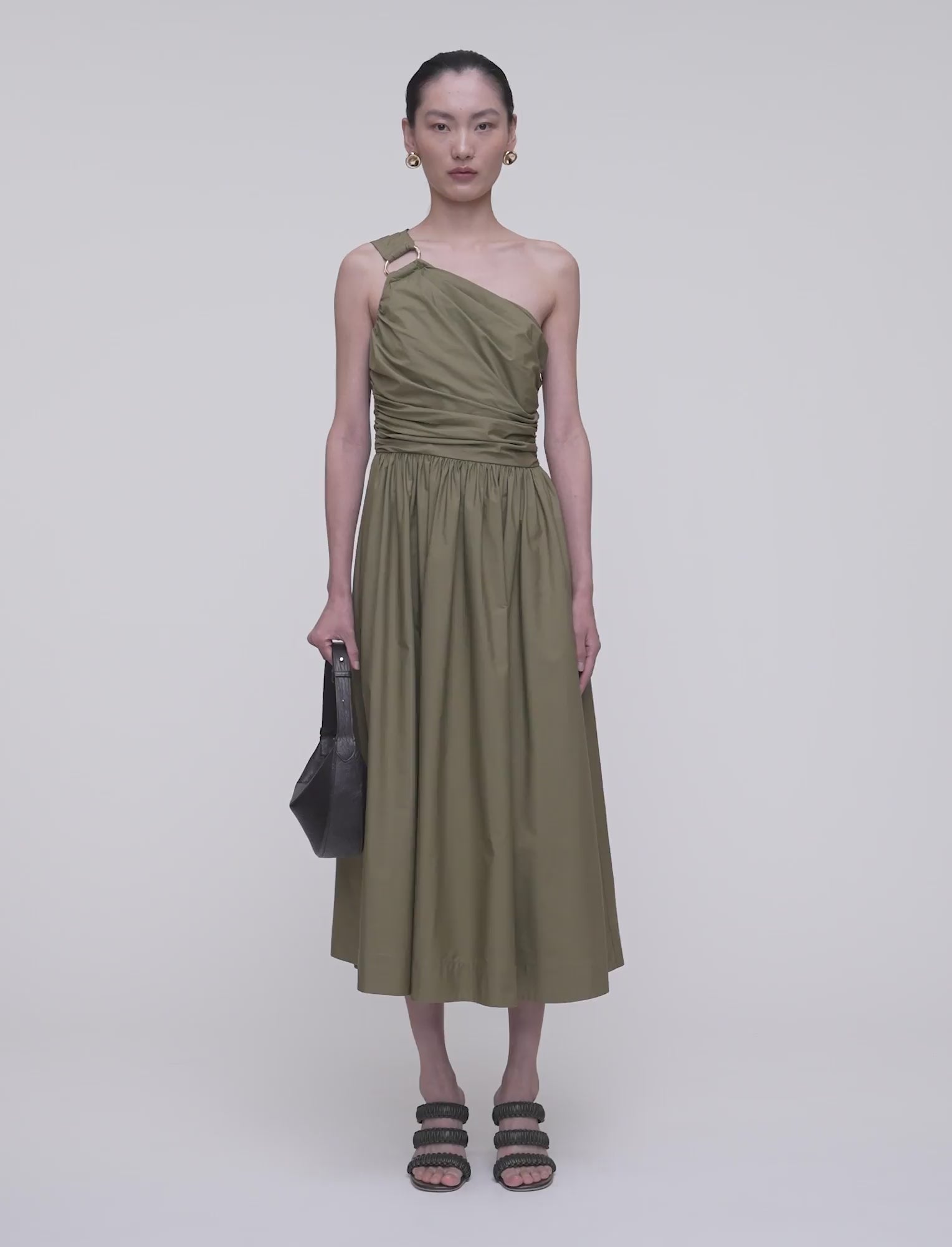 green-ros-cotton-poplin-dress-JOSEPH