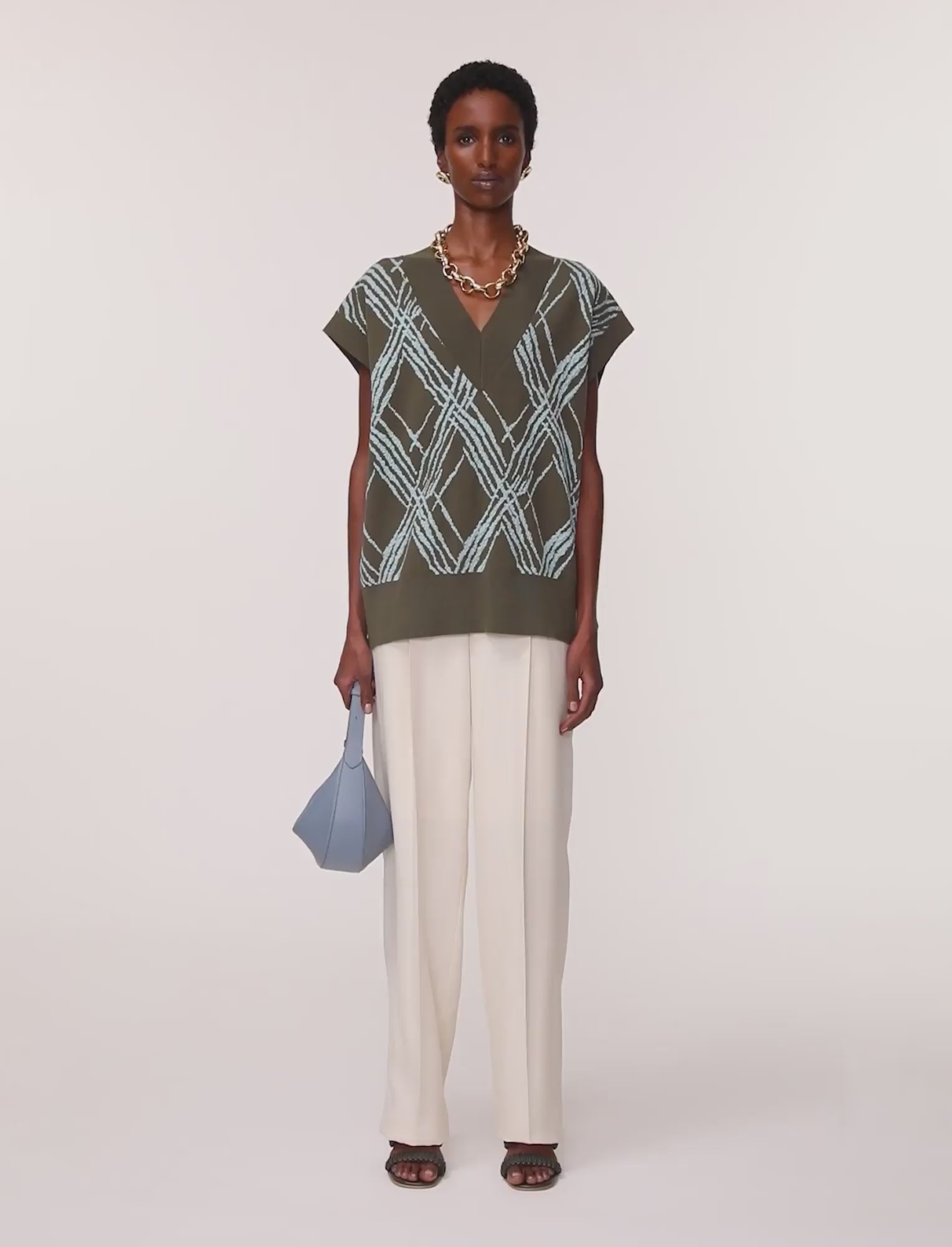 multicolour-rahma-check-cotton-silk-knit-vest-JOSEPH