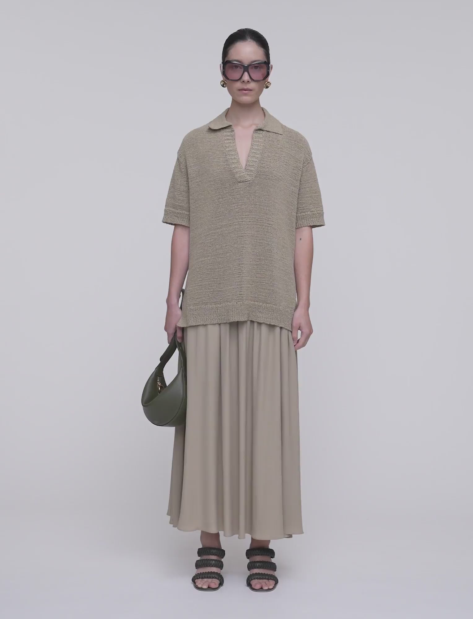 green-rian-open-cotton-knit-polo-top-JOSEPH