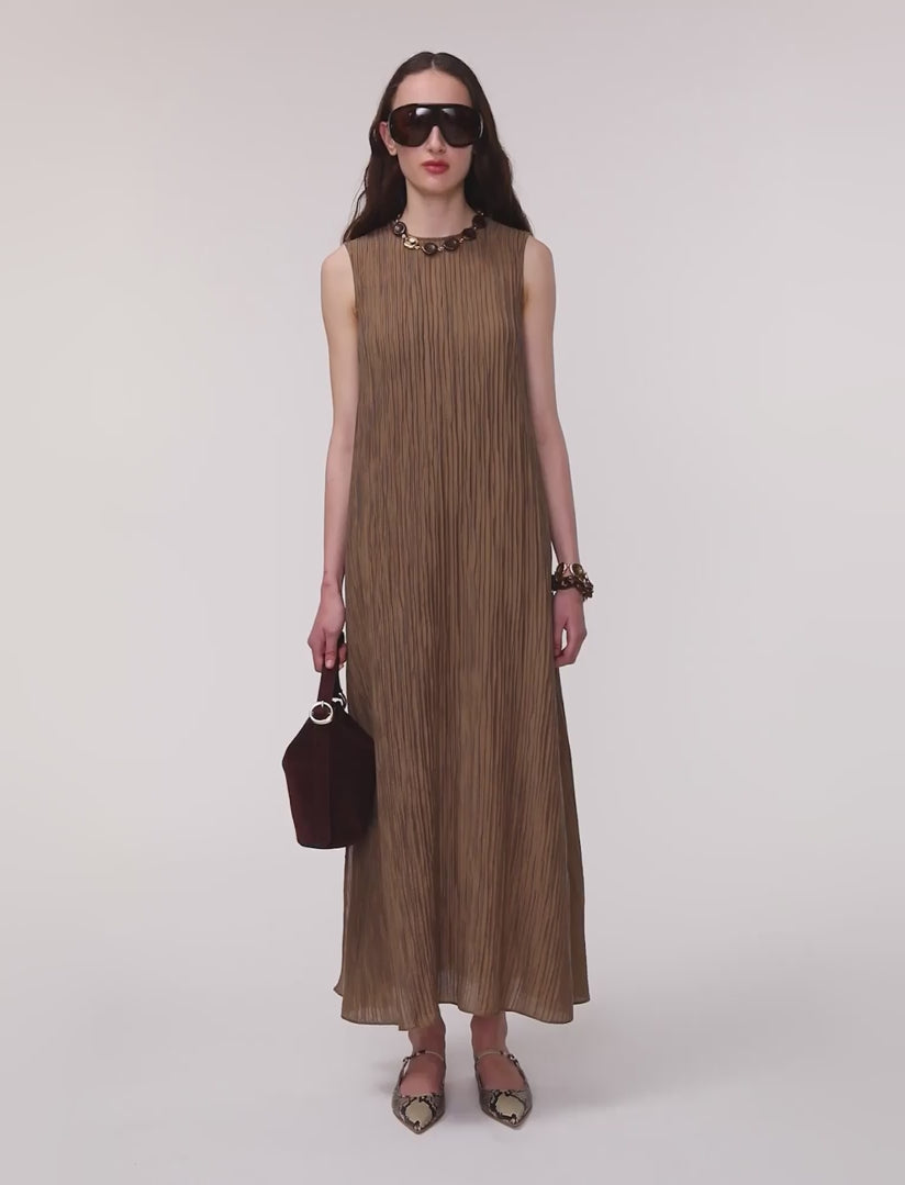 brown-dion-fluid-crinkle-dress-JOSEPH