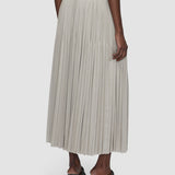 Beige Rabat Pleated Satin Skirt - Joseph