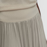 Beige Rabat Pleated Satin Skirt - Joseph