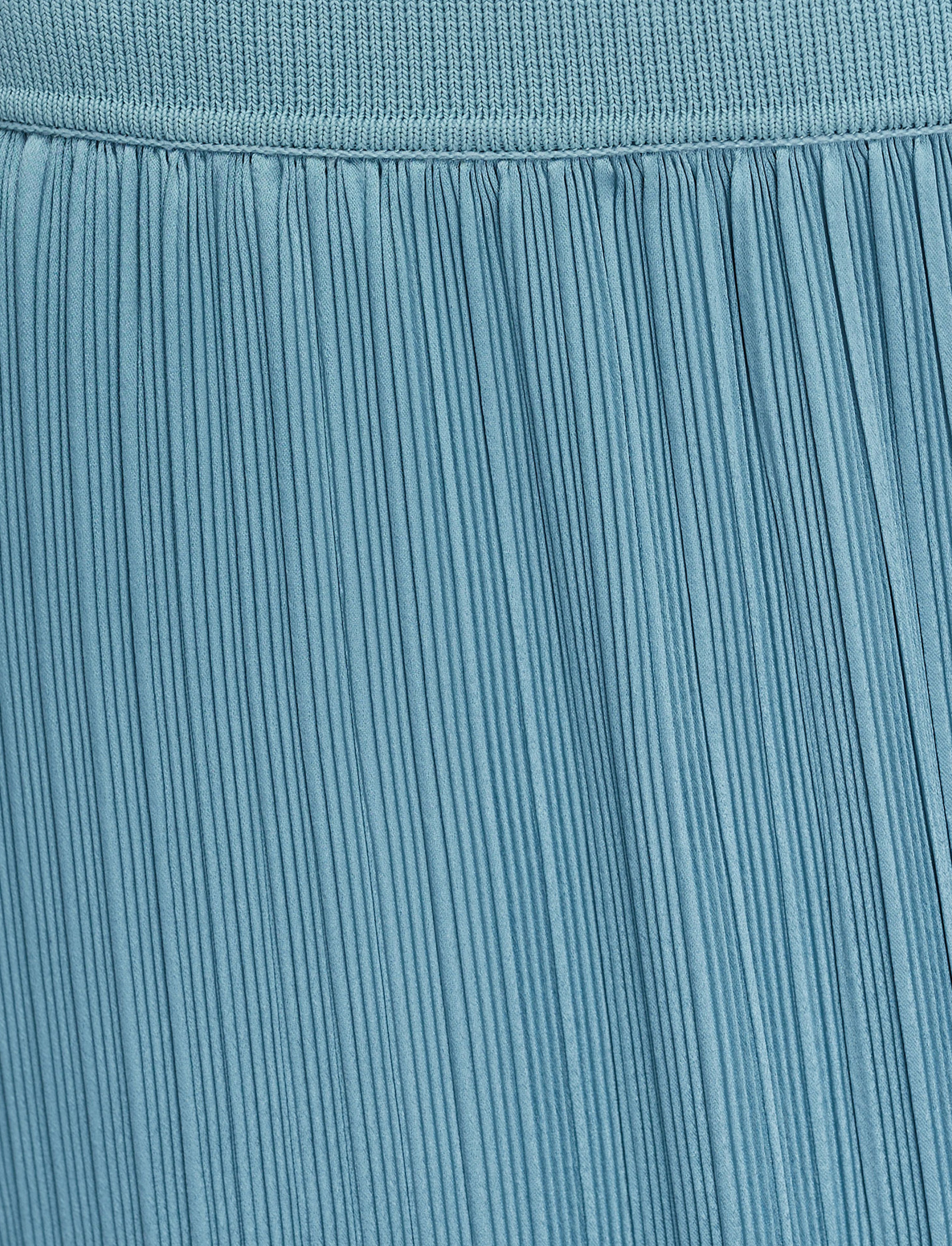 bleu-jupe-rabat-en-satin-plisse-JOSEPH
