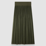 Rabat Pleated Satin Skirt