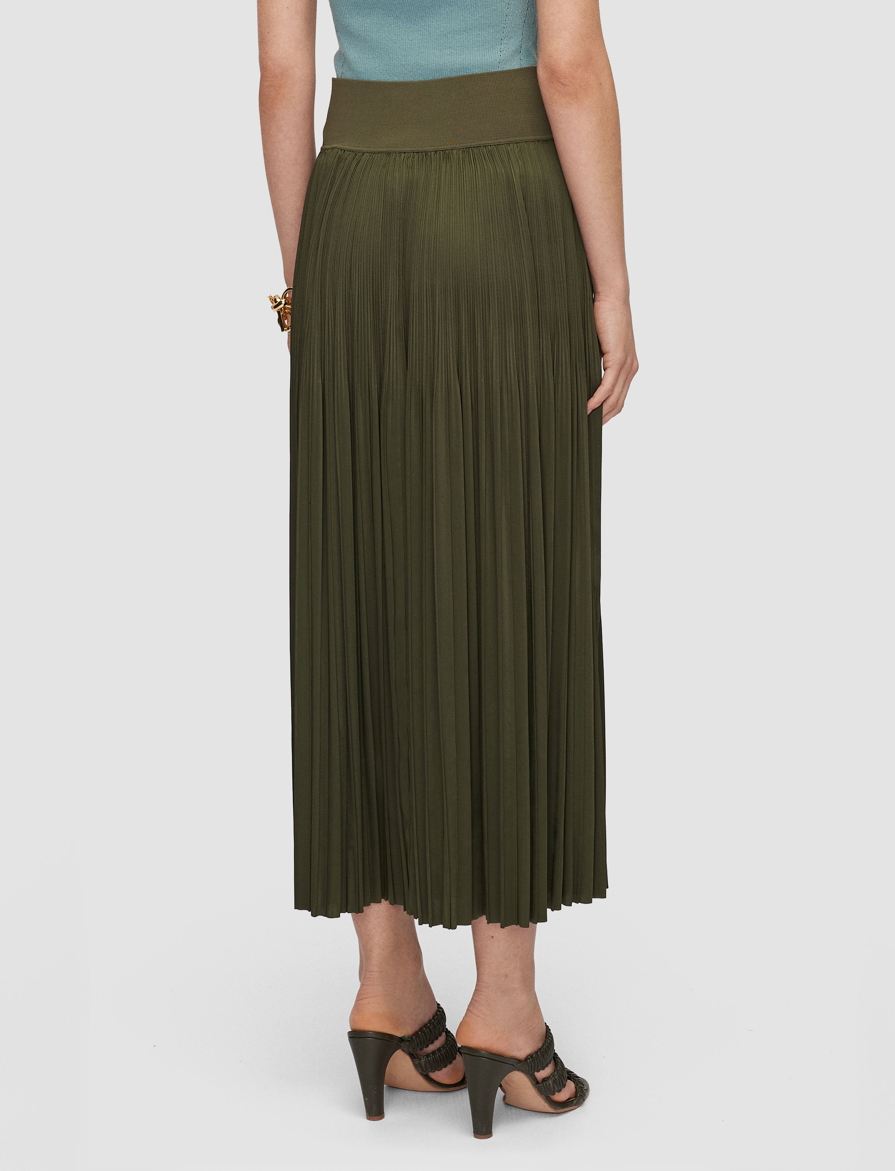 green-rabat-pleated-satin-skirt-JOSEPH