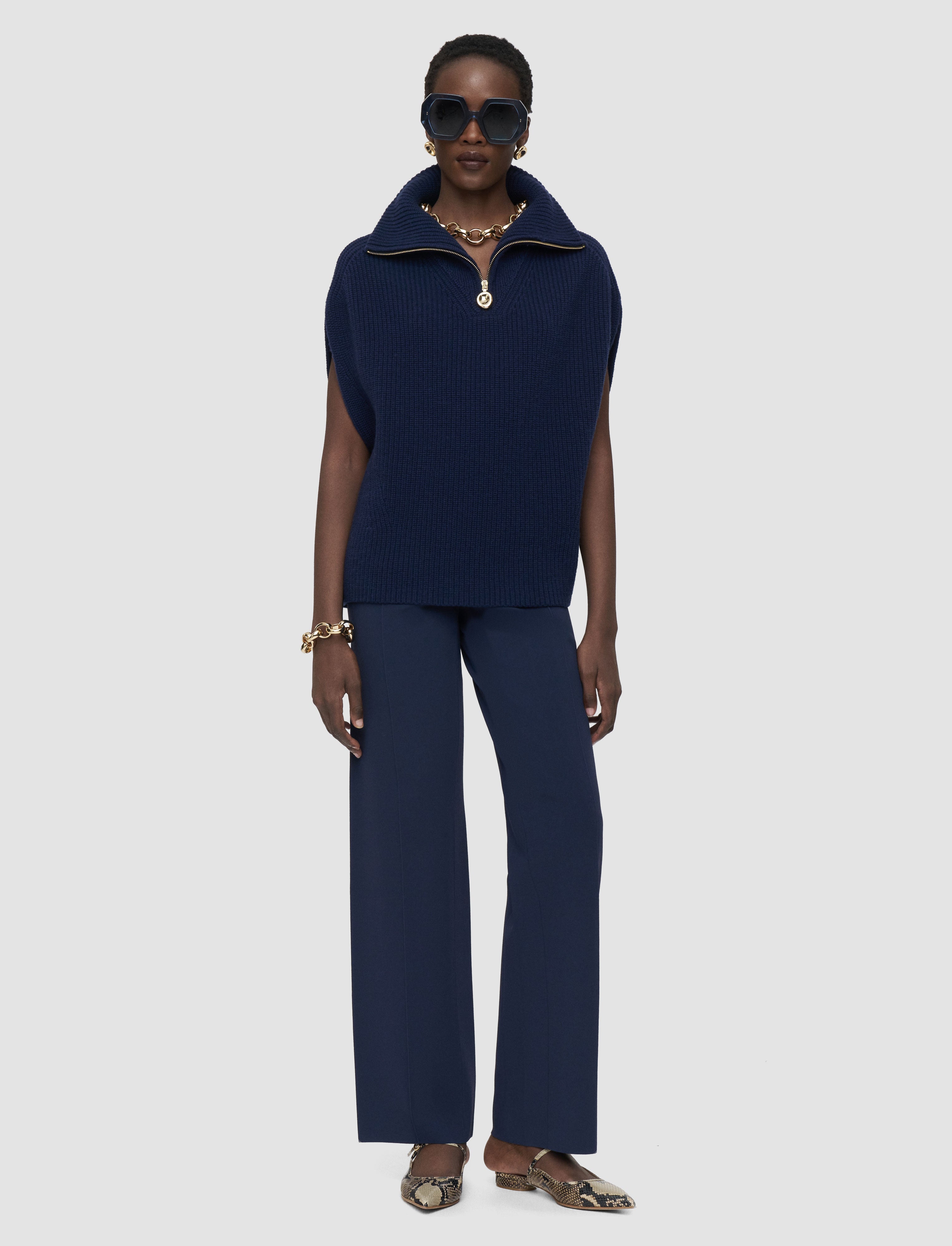 bleu-gilet-en-maille-cotelee-raffet-fisherman-rib-JOSEPH