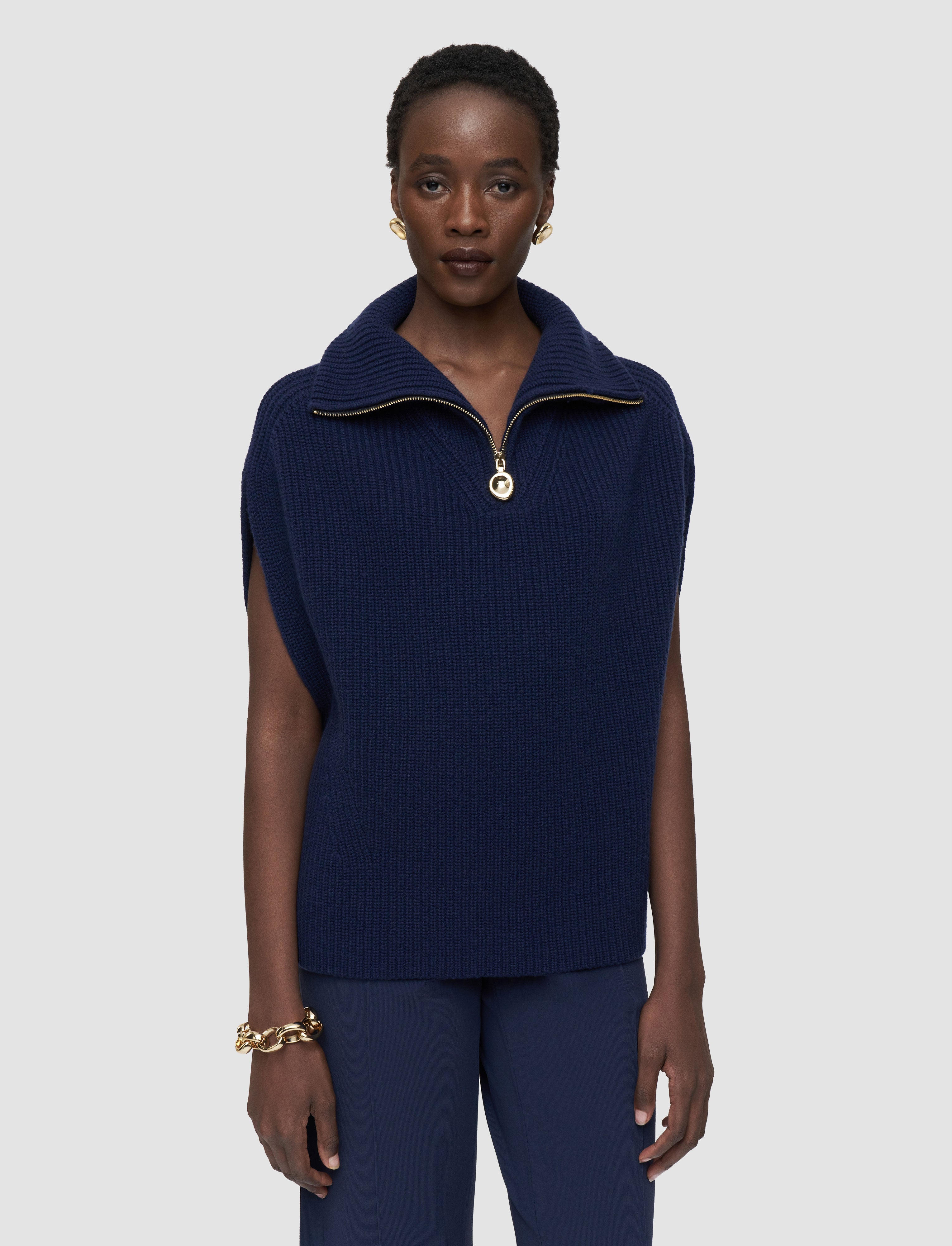 bleu-gilet-en-maille-cotelee-raffet-fisherman-rib-JOSEPH