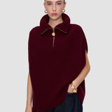 Purple Raffet Fisherman Rib Knit Vest - Joseph