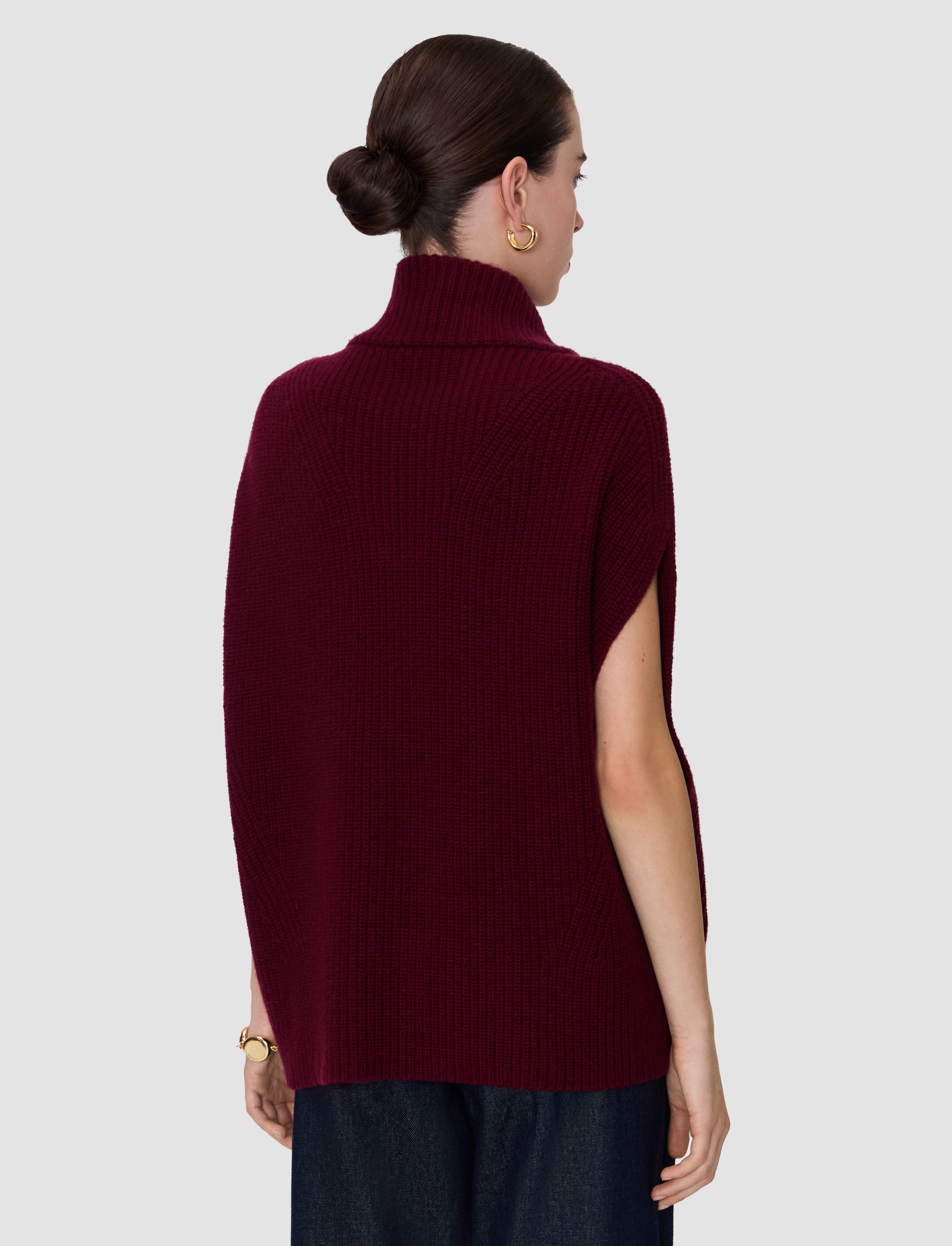 purple-raffet-fisherman-rib-knit-vest-JOSEPH