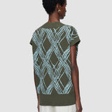 Multicolour Rahma Check Cotton Silk Knit Vest - Joseph