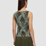 Multicolour Rahma Check Cotton Silk Knit Vest - Joseph