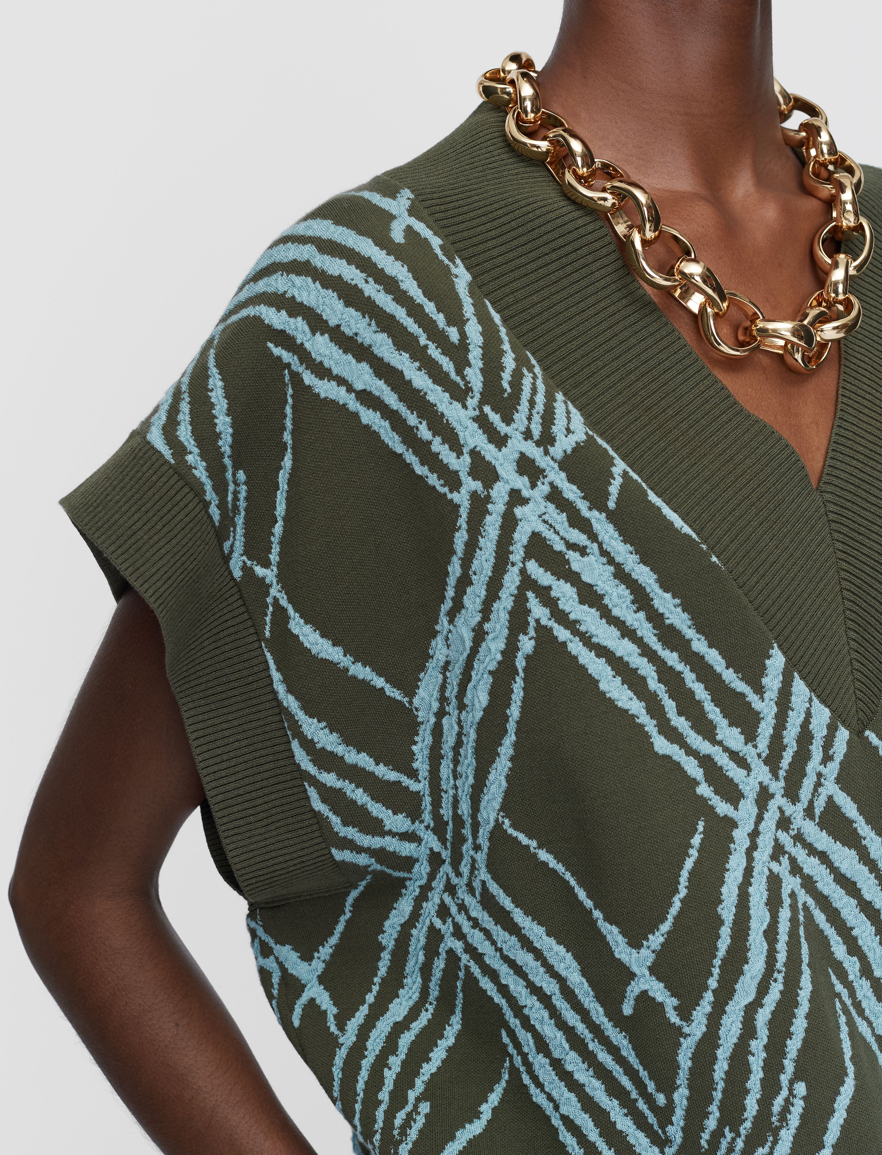 multicolour-rahma-check-cotton-silk-knit-vest-JOSEPH