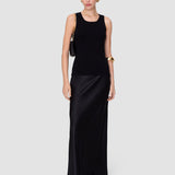 Black Rana Silk Stretch Tank Top - Joseph