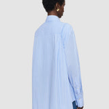 Blue Ranya Cotton Stripe Shirt - Joseph