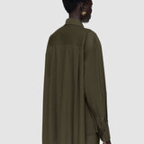 Green Ranya Poplin Cotton Shirt - Joseph
