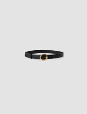 Black Rene Leather Belt - Joseph