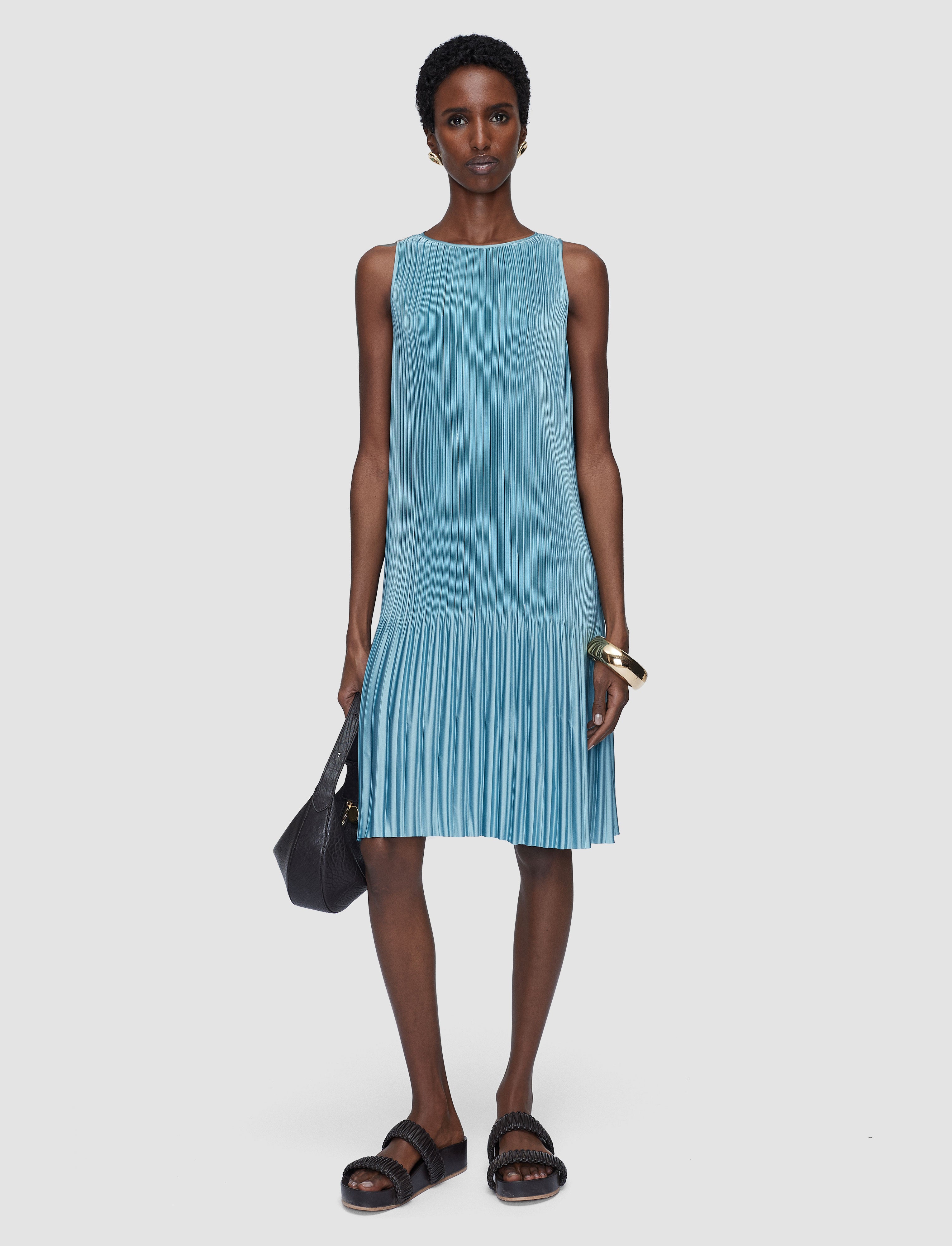 bleu-robe-rida-en-satin-plisse-JOSEPH