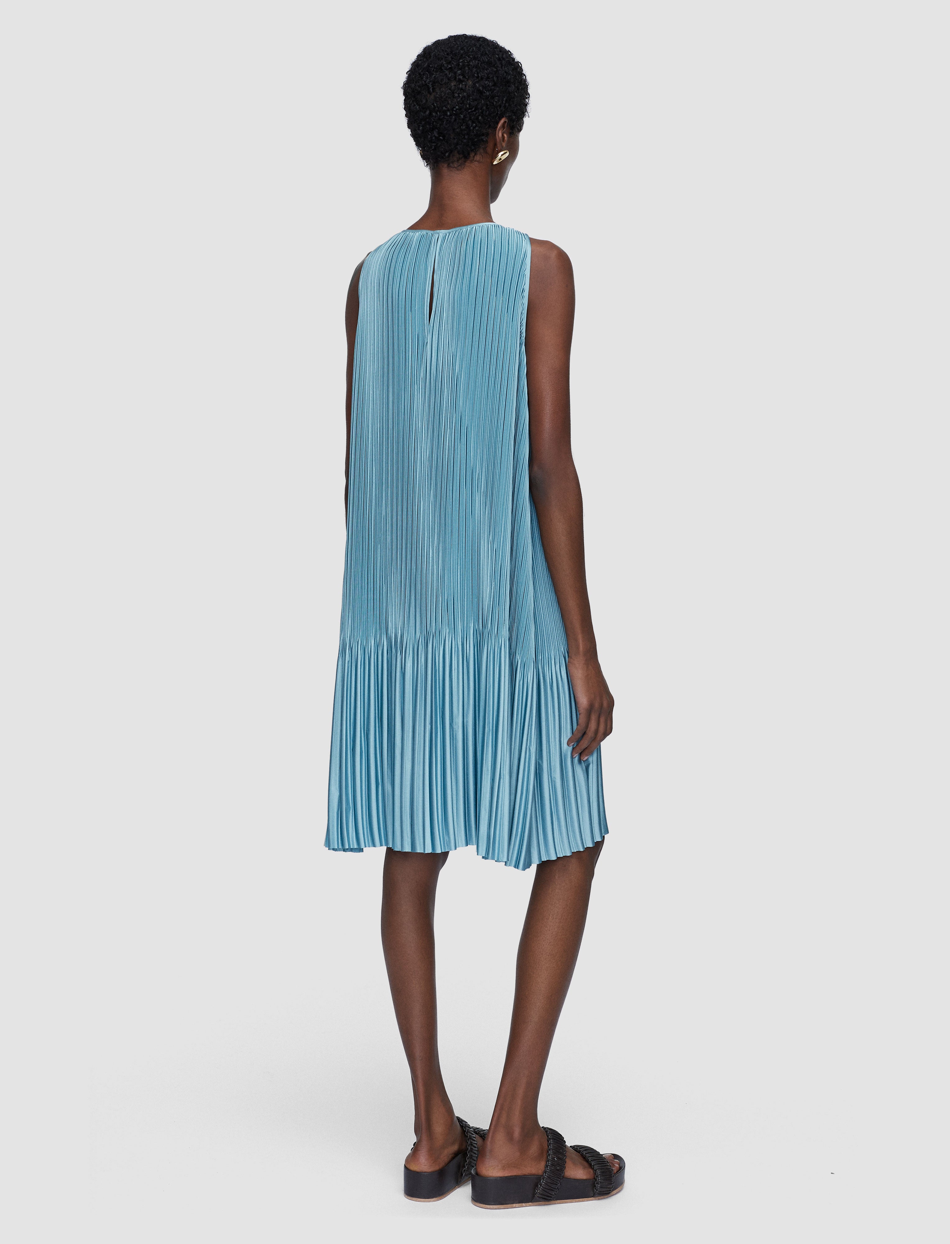 bleu-robe-rida-en-satin-plisse-JOSEPH