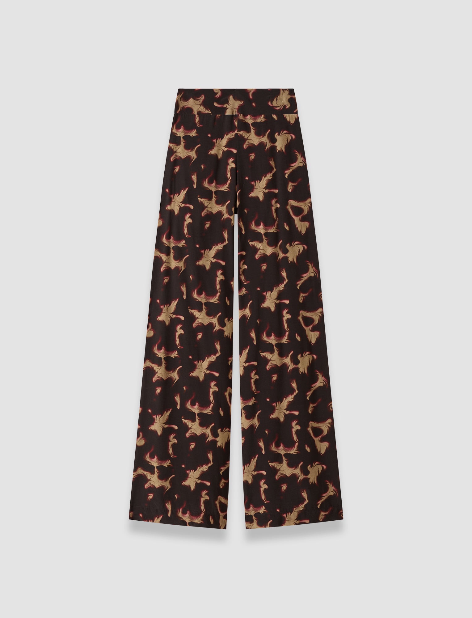 brown-rihani-tortoiseshell-crepe-trousers-JOSEPH
