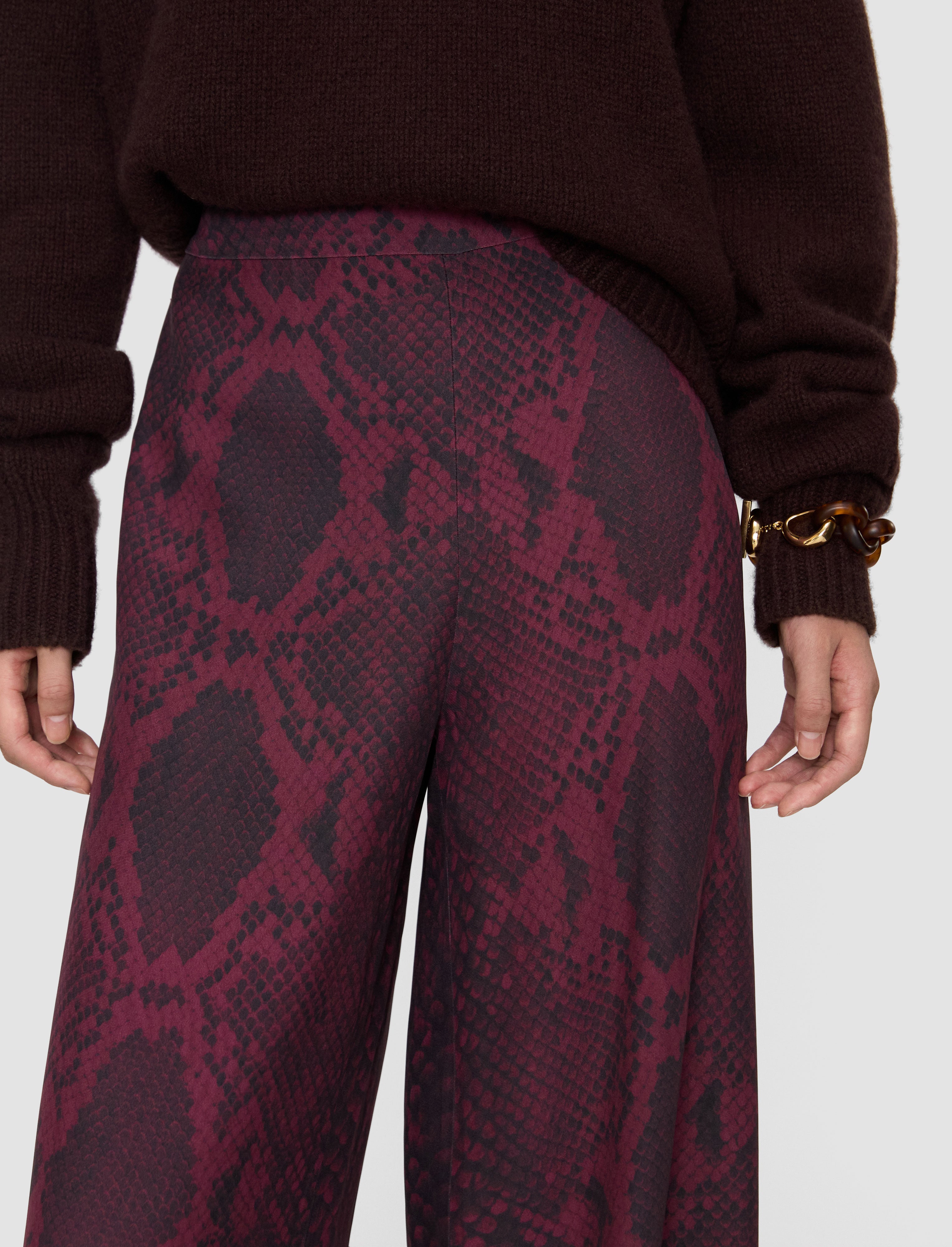 purple-rita-satin-twill-snake-trousers-JOSEPH