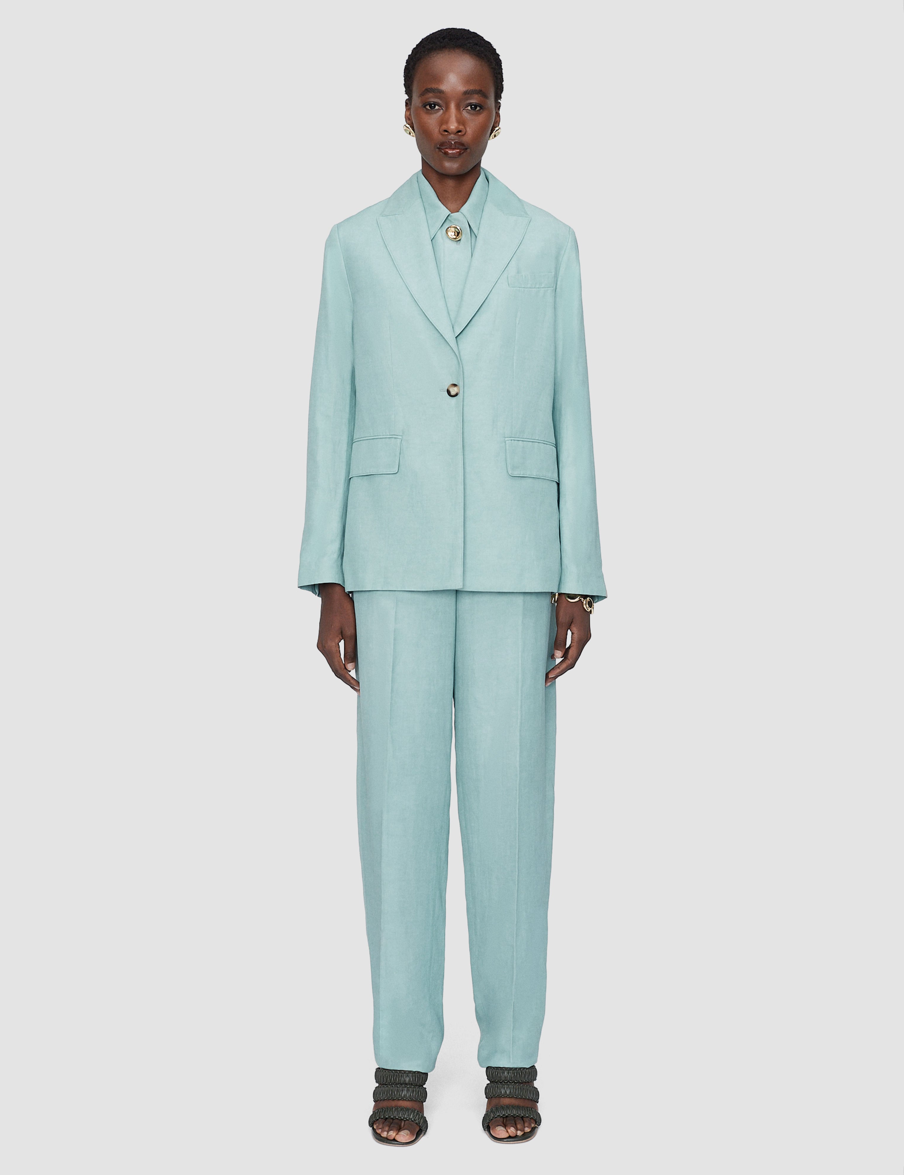 Blue Rochd Light Linen Blend Jacket - Joseph