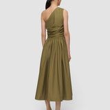 Green Ros Cotton Poplin Dress - Joseph