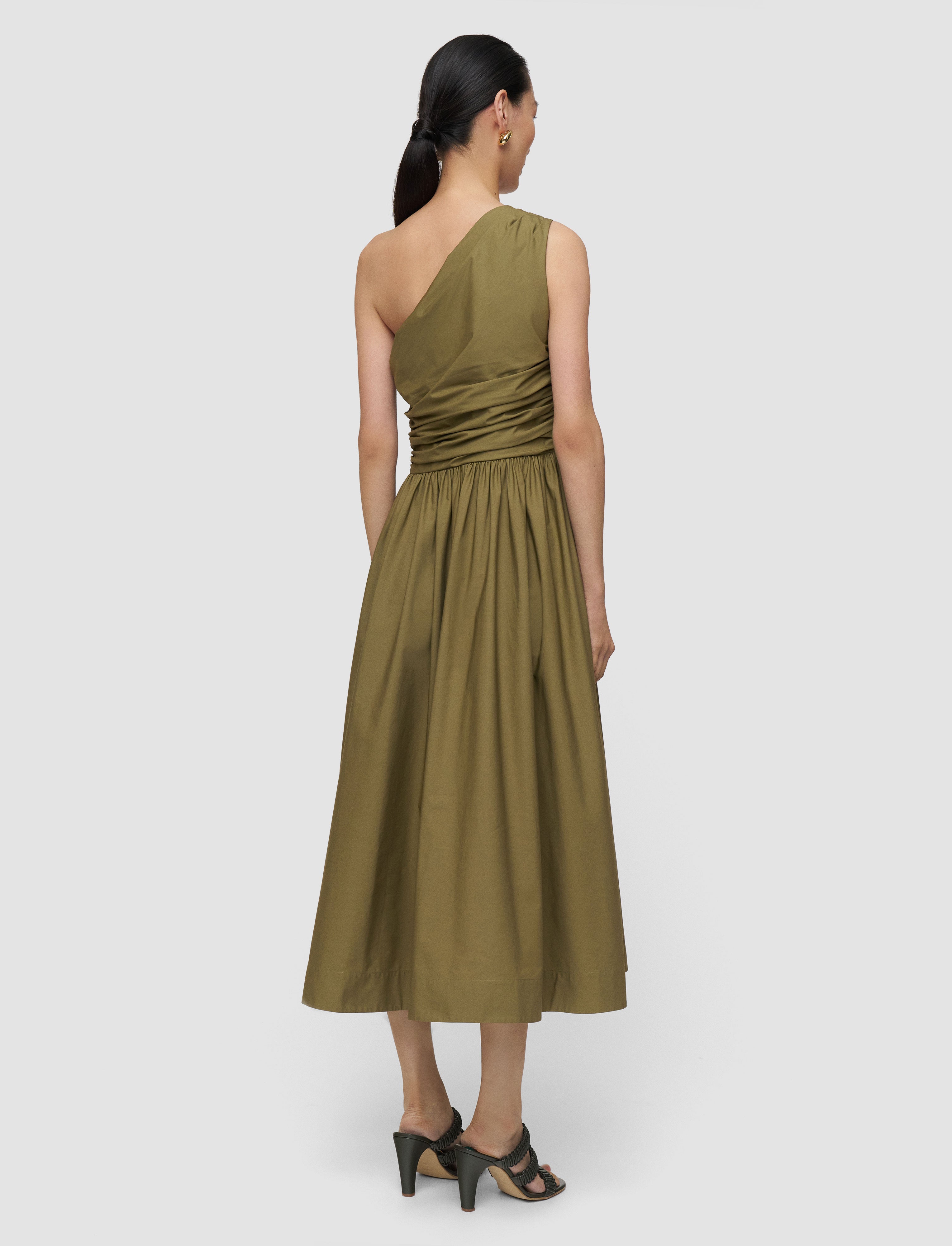 green-ros-cotton-poplin-dress-JOSEPH