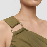 Green Ros Cotton Poplin Dress - Joseph