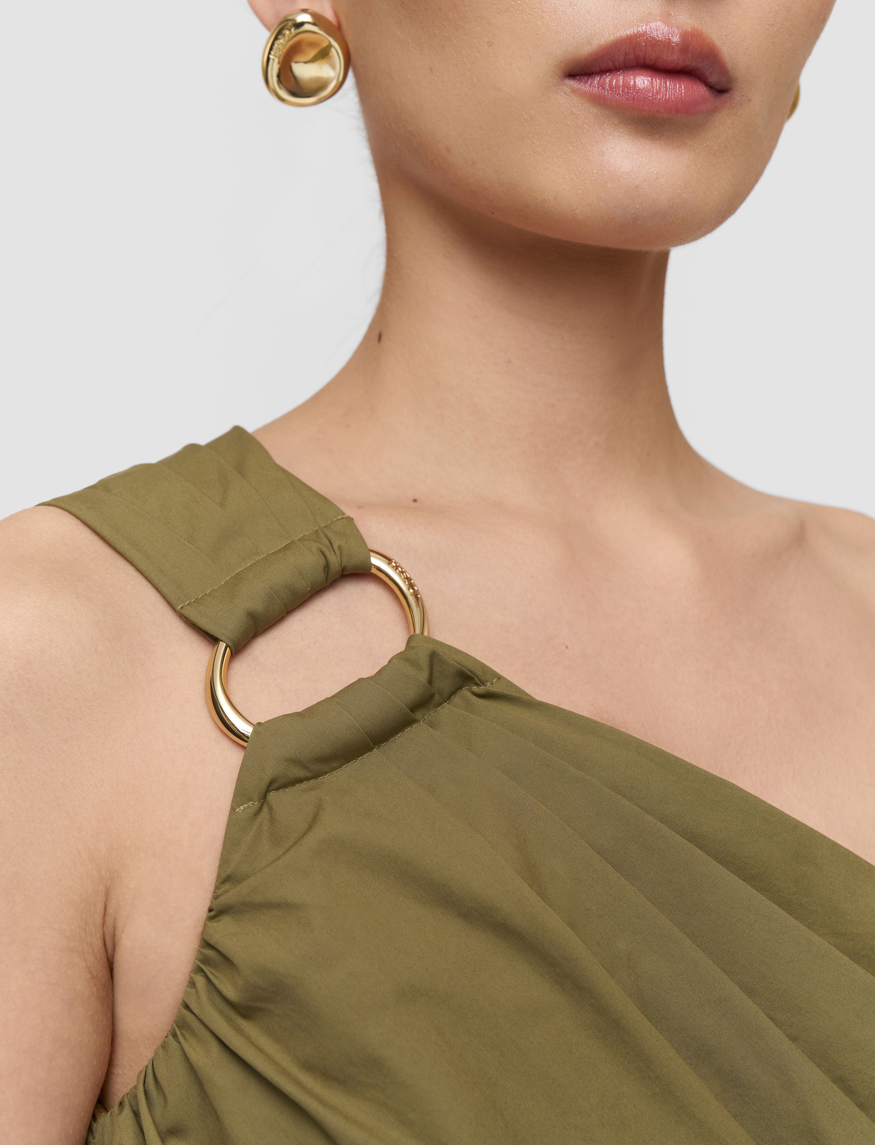 green-ros-cotton-poplin-dress-JOSEPH