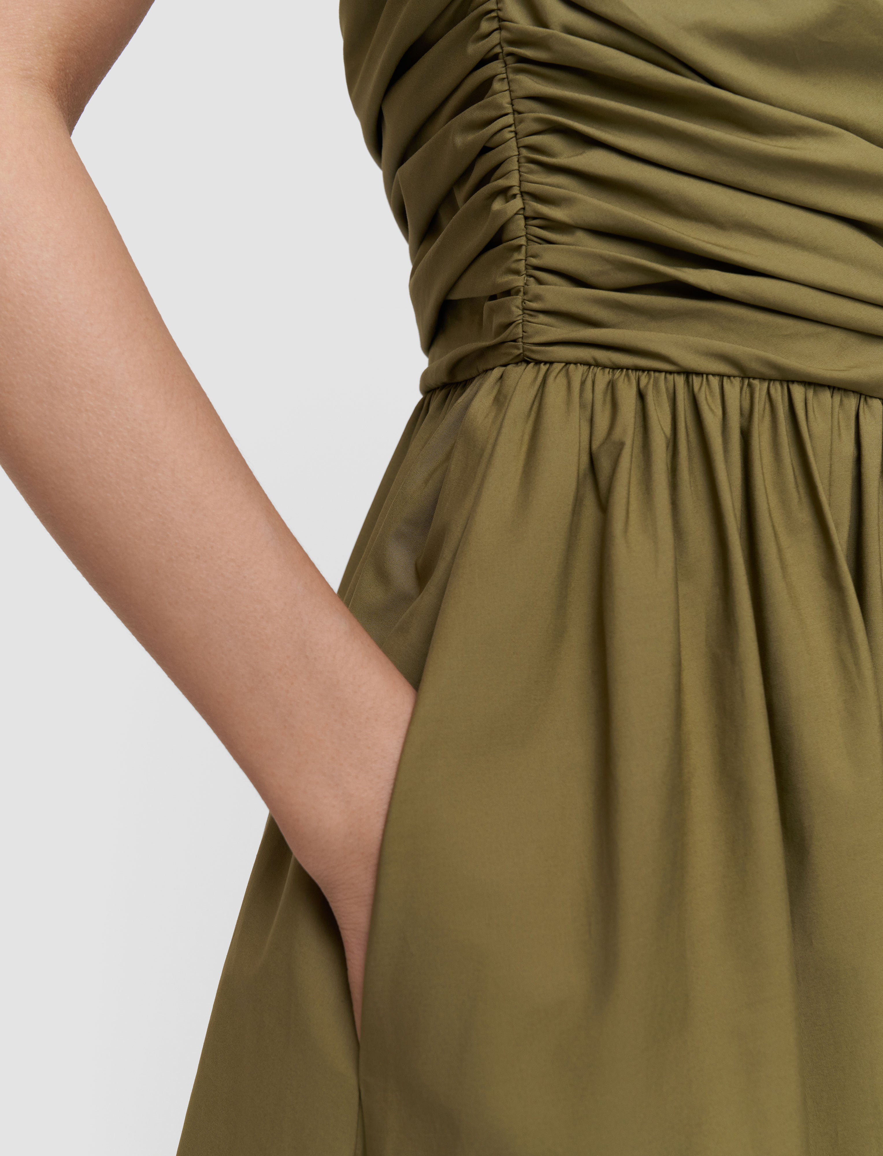 green-ros-cotton-poplin-dress-JOSEPH