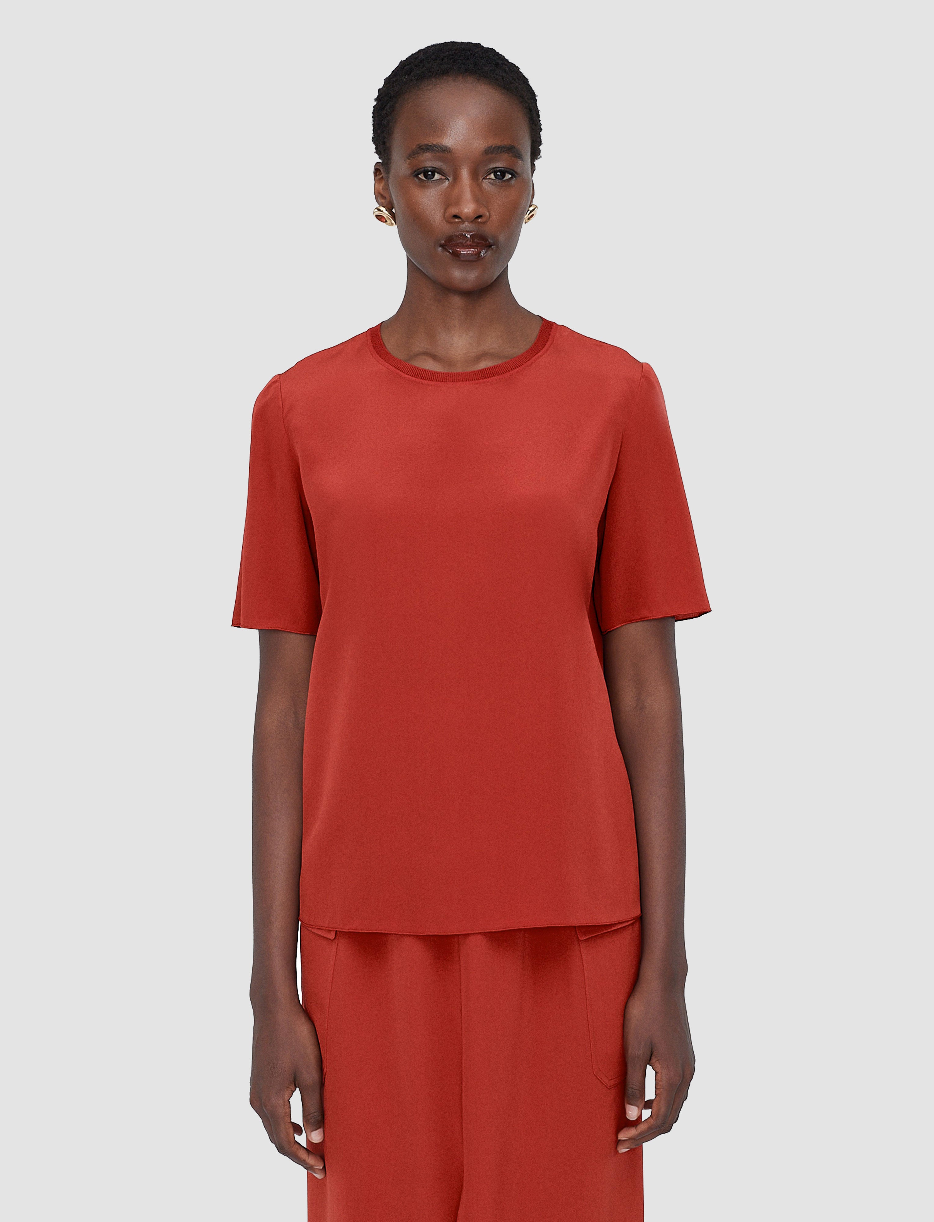 red-rubin-crepe-de-soie-silk-blouse-JOSEPH