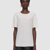 White Rubin Crepe de Soie Silk Blouse - Joseph