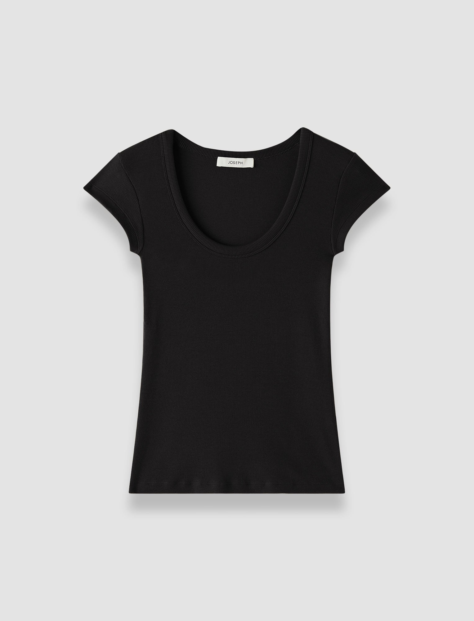 black-saba-cotton-rib-top-JOSEPH
