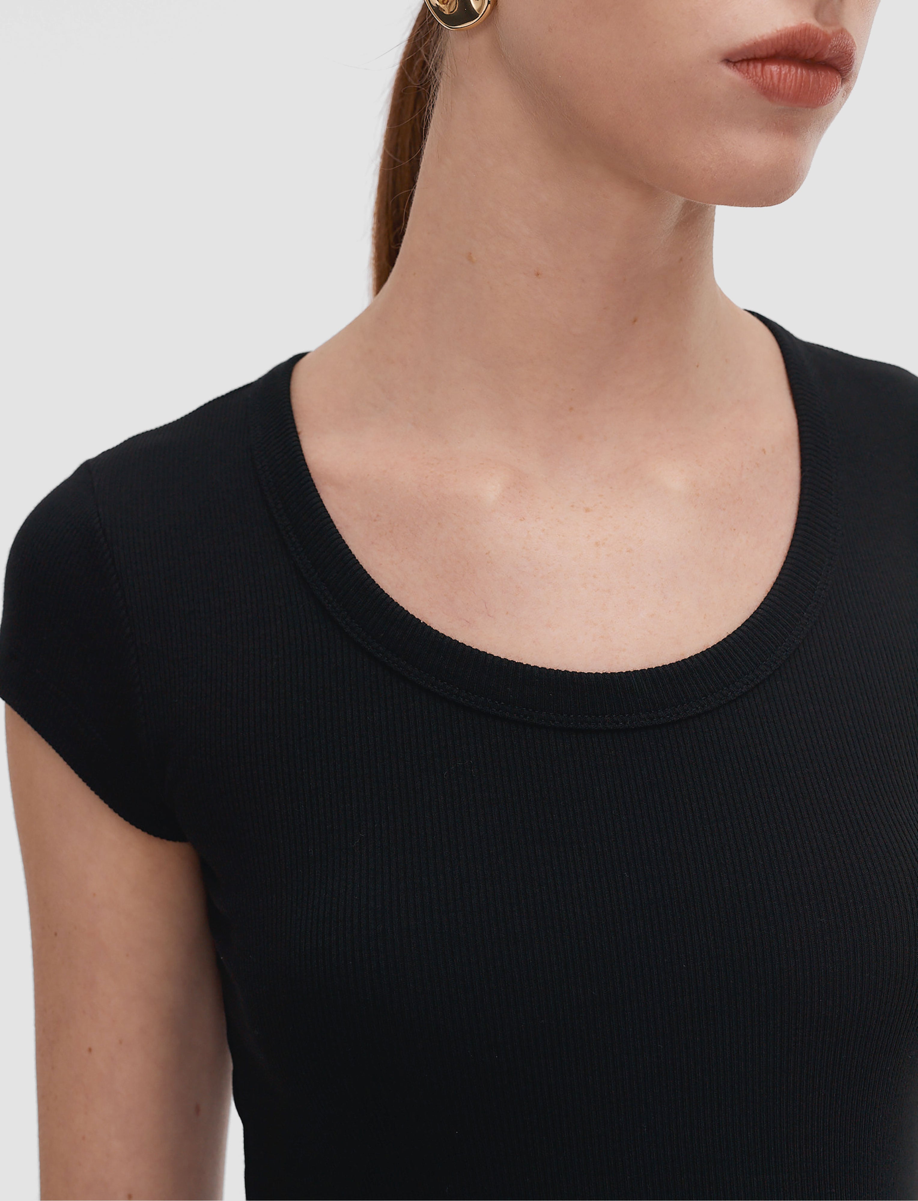 black-saba-cotton-rib-top-JOSEPH