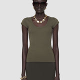 Saba Cotton Rib Top