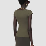 Saba Cotton Rib Top