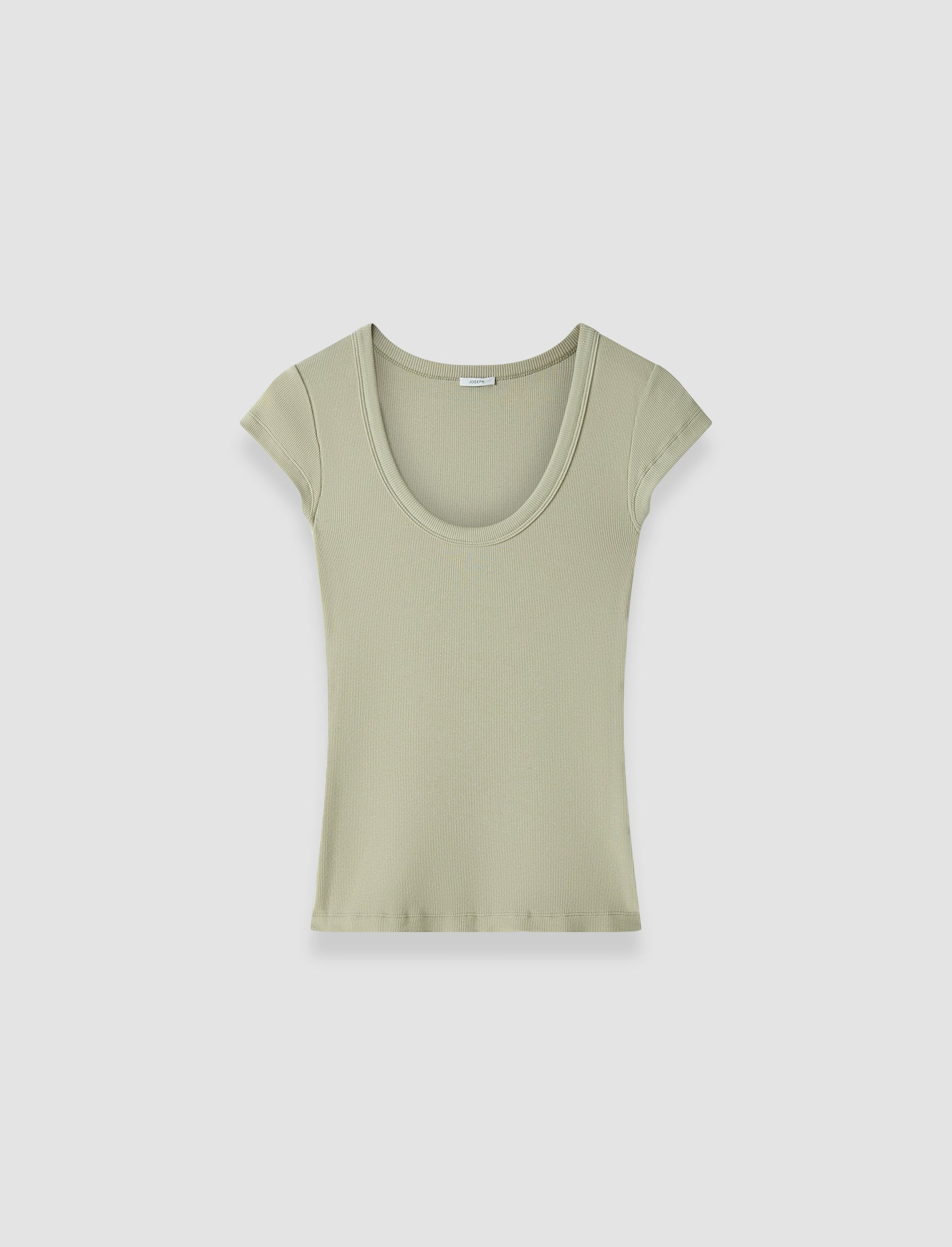 green-saba-cotton-rib-top-JOSEPH