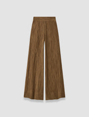 Brown Selene Fluid Crinkle Trousers - Joseph