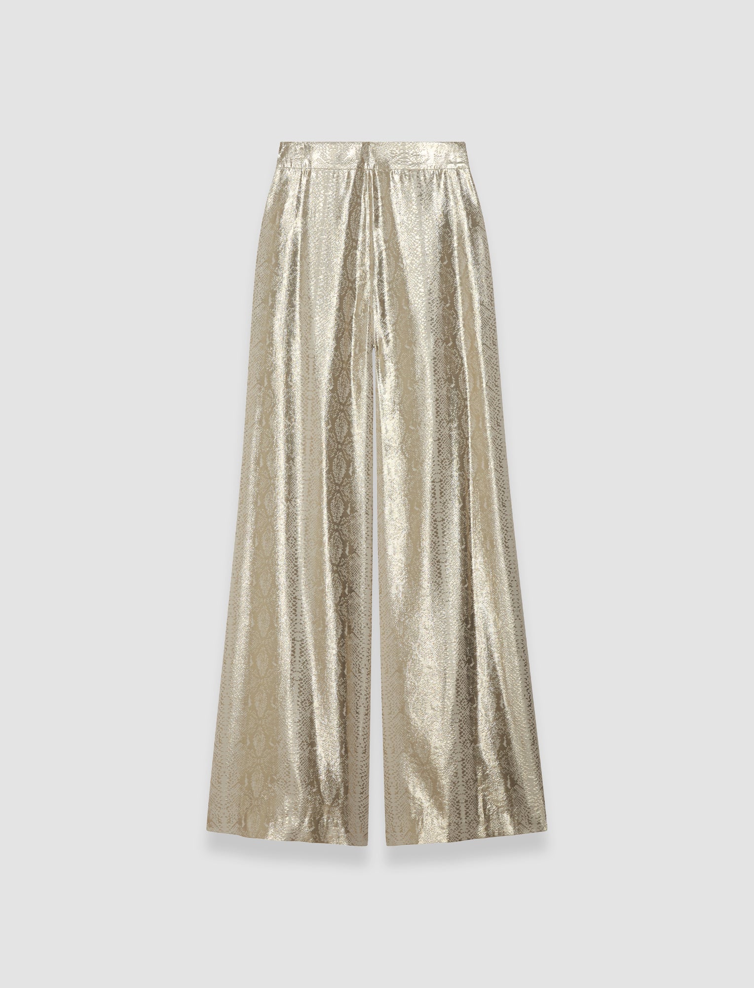 gold-pantalon-selene-soie-snake-lame-JOSEPH
