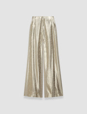 Gold Selene Silk Snake Lame Trousers - Joseph