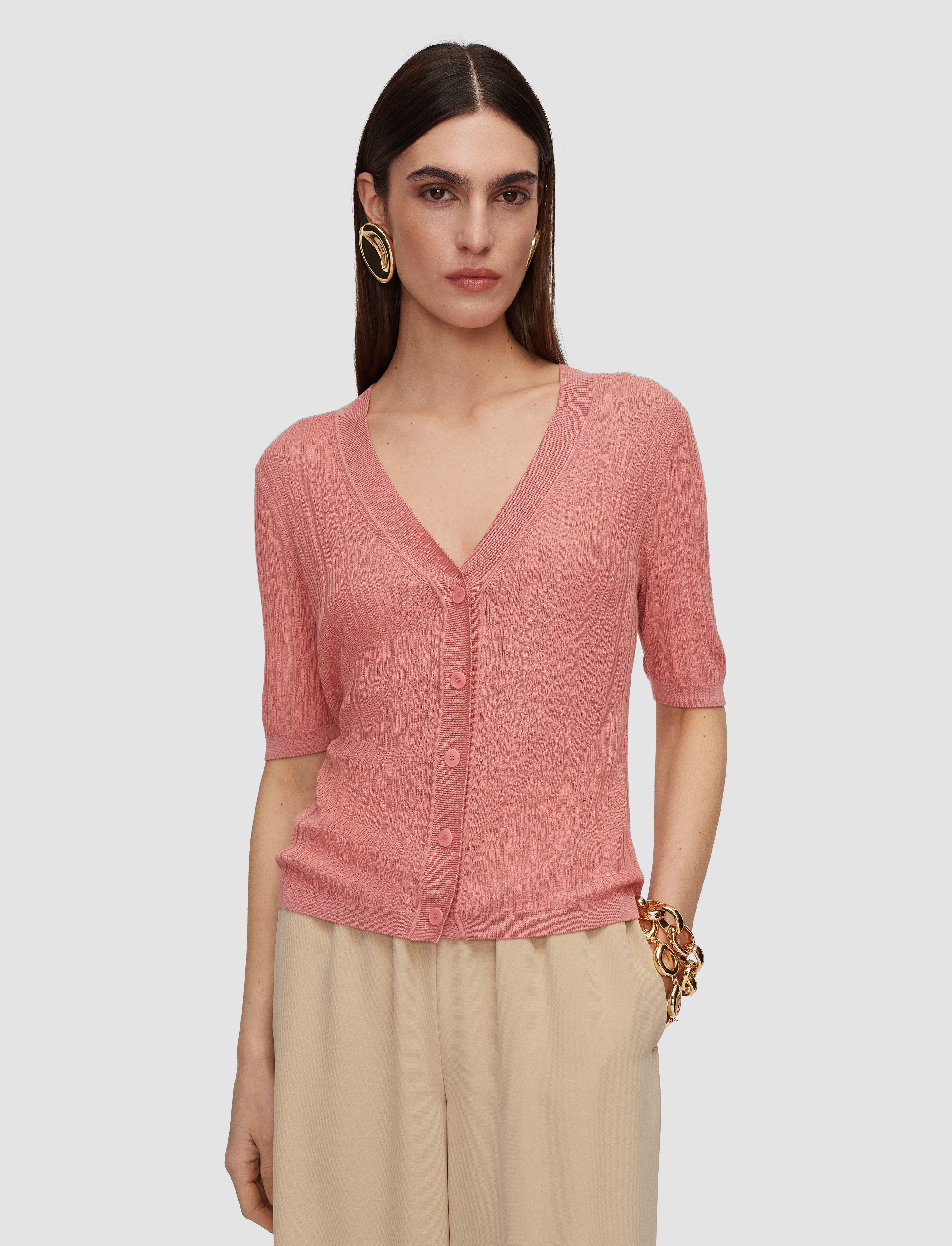 pink-sens-silk-cotton-rib-short-sleeve-cardigan-JOSEPH