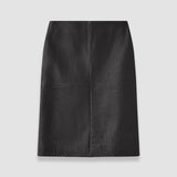 Shroff Pebble Leather Skirt