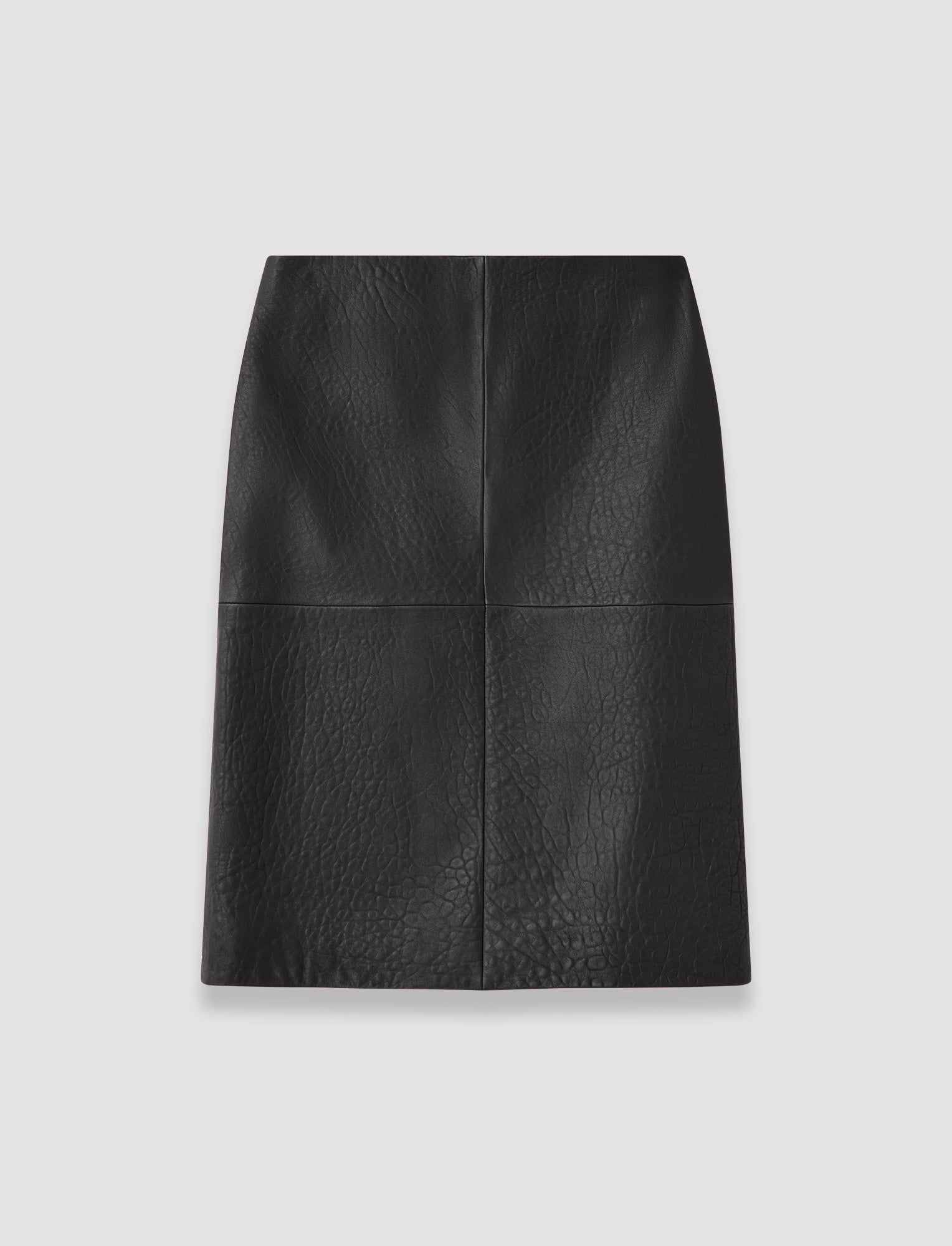 brown-shroff-pebble-leather-skirt-JOSEPH