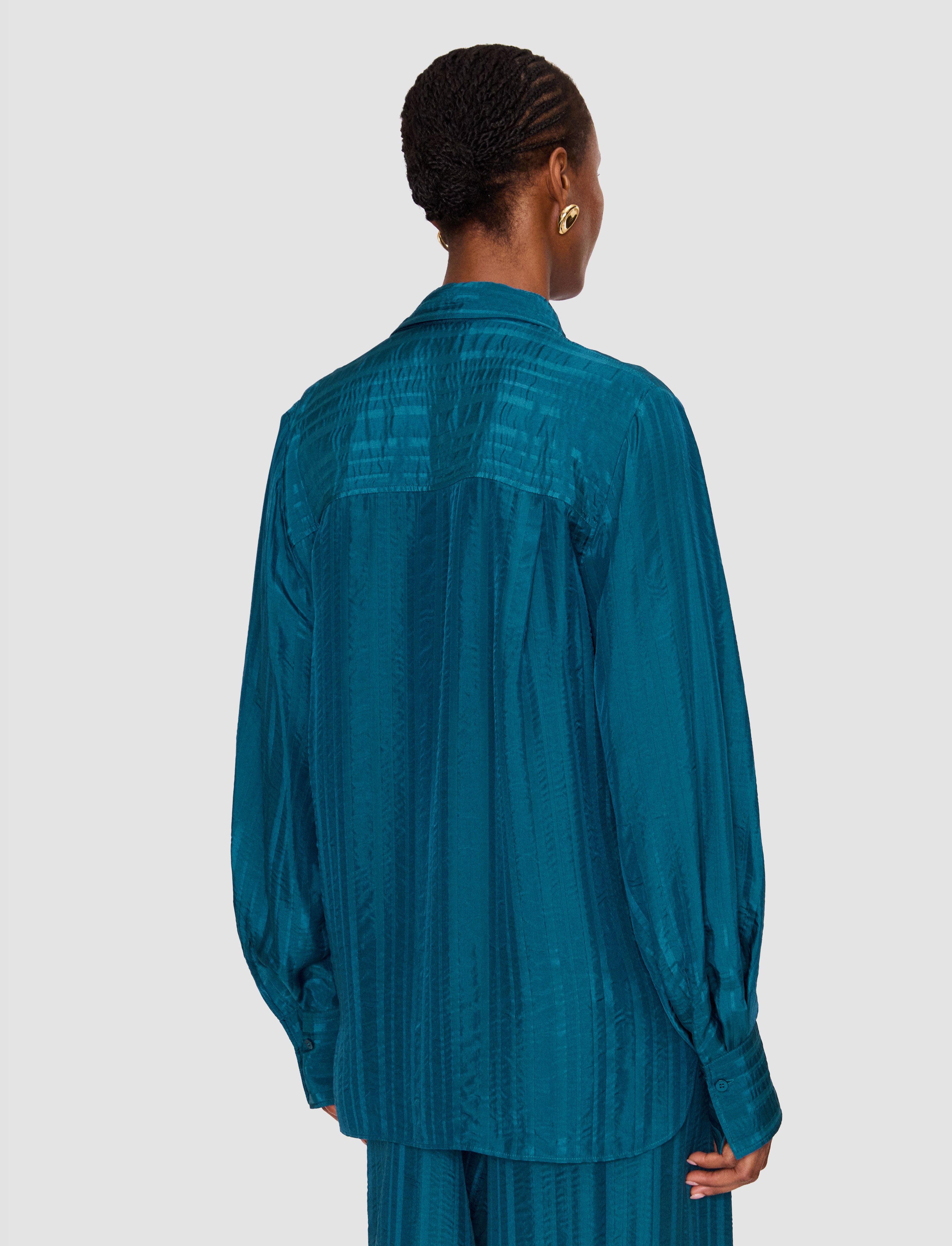 blue-sina-silk-stripe-blouse-JOSEPH