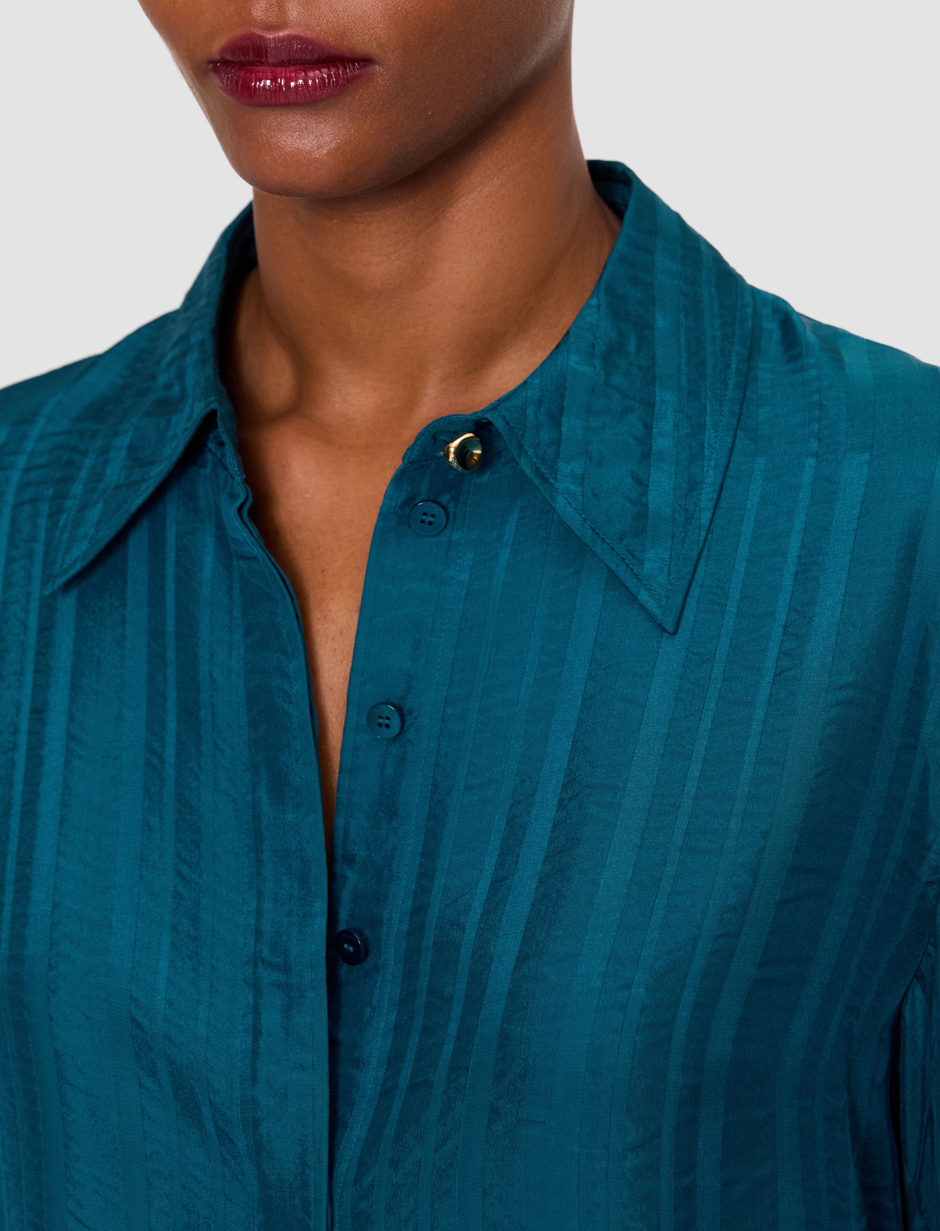 blue-sina-silk-stripe-blouse-JOSEPH