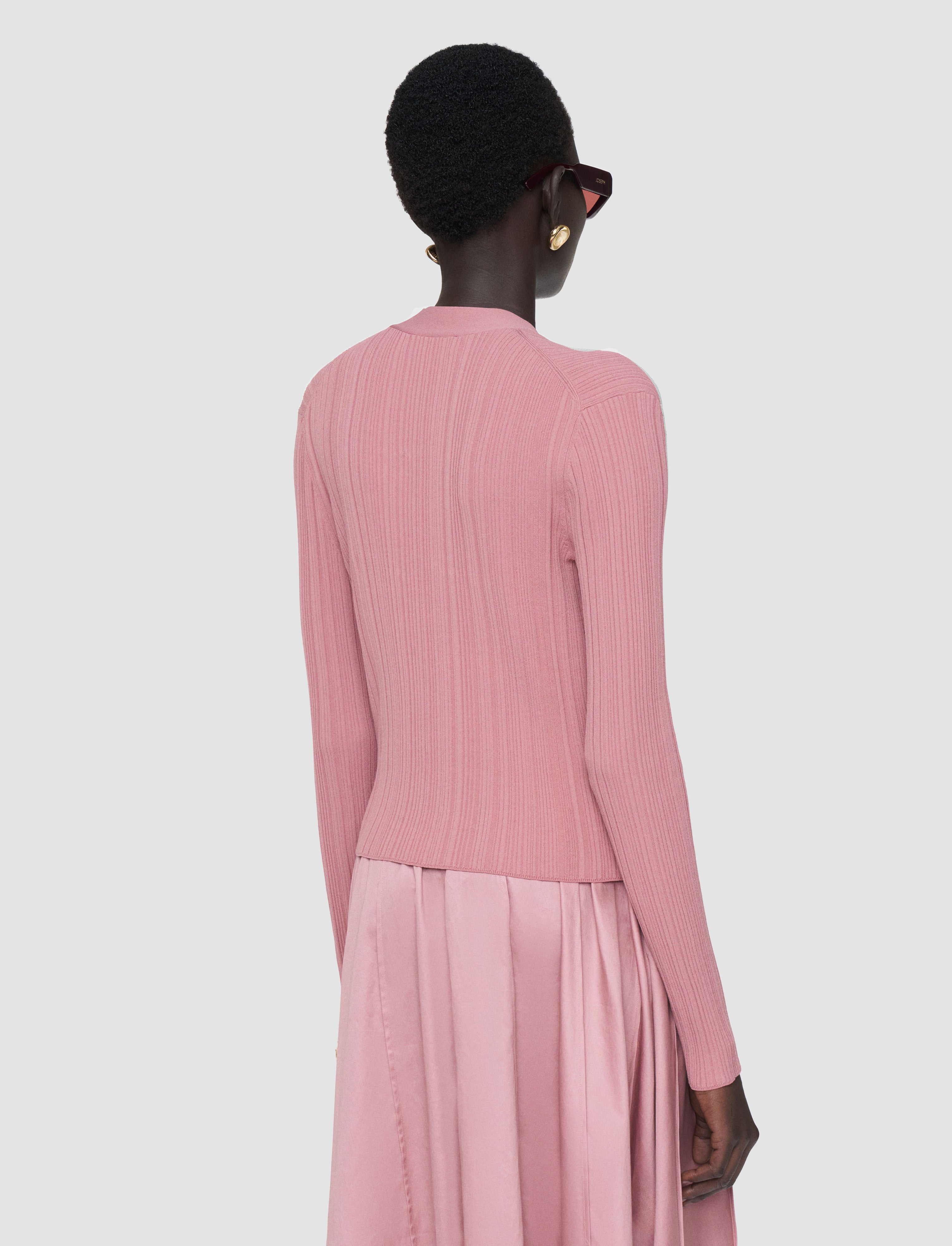 pink-sinai-plisse-knit-cardigan-JOSEPH