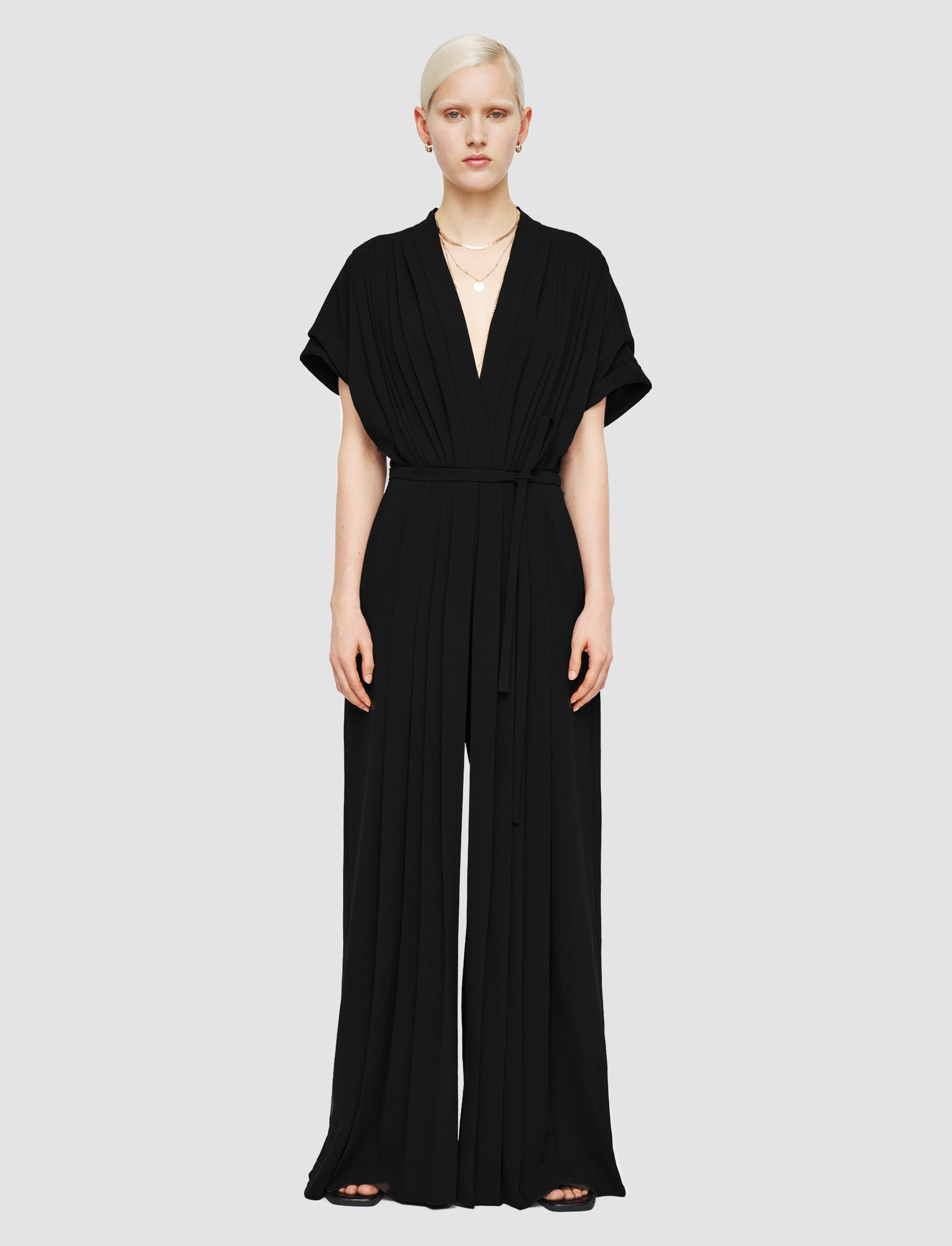 black-sofia-airy-plisse-jumpsuit-JOSEPH