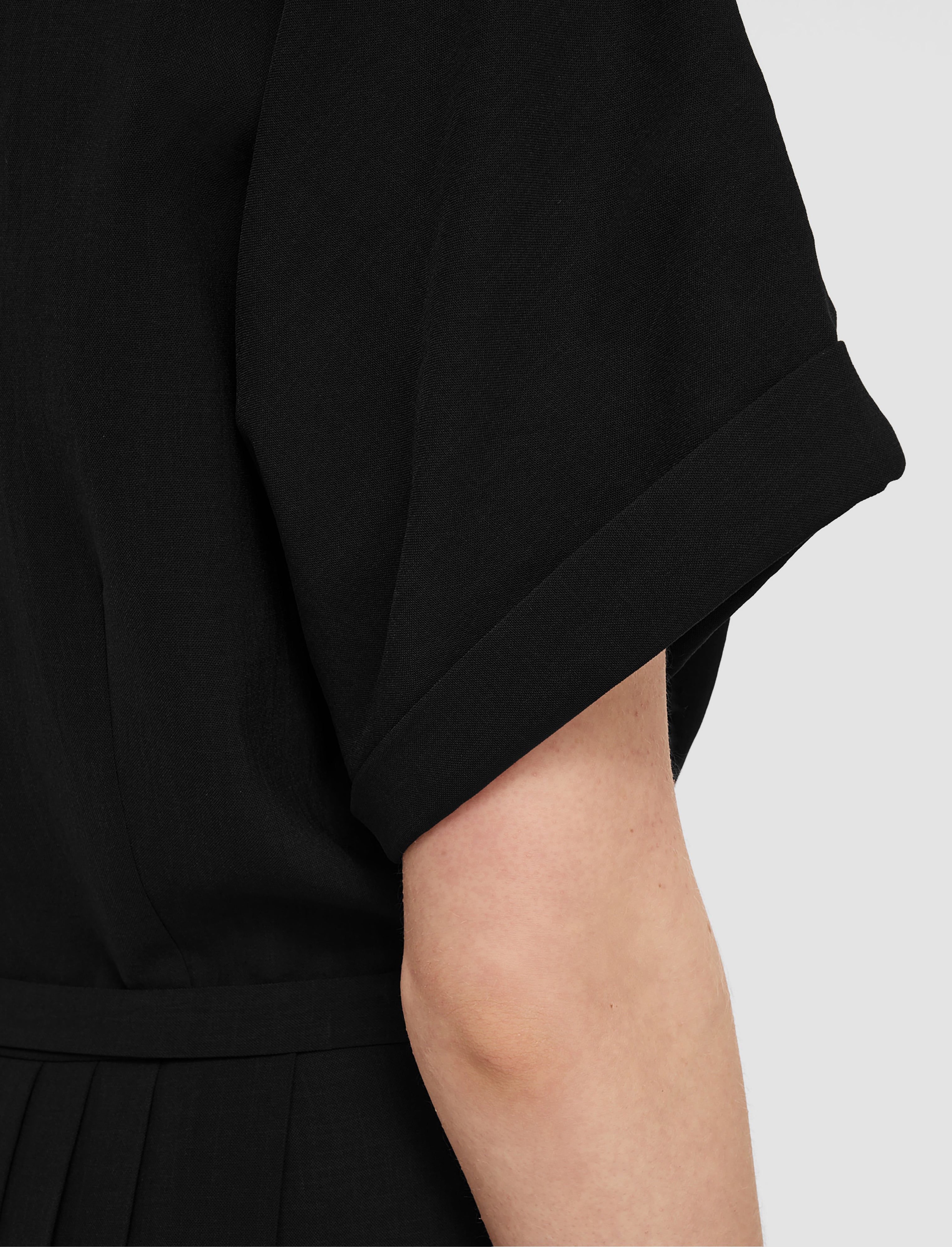 black-sofia-airy-plisse-jumpsuit-JOSEPH
